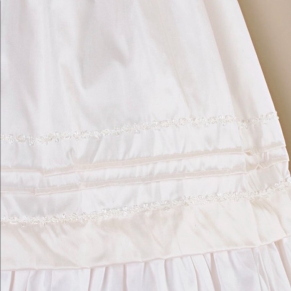 NWT heirloom quality Silk Dupioni Christening Gown & bonnet from One Small Child - Picture 7 of 9